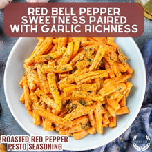 Load image into Gallery viewer, Roasted Red Pepper Pesto Seasoning Gourmet Seasonings Gustus Vitae