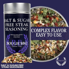 Load image into Gallery viewer, Salt &amp; Sugar Free Steak Seasoning Bougie BBQ Gustus Vitae