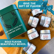 Load image into Gallery viewer, Signature Grilling Seasonings &amp; BBQ Rubs Gift Box | Gift Packaged Seasoning Collection | Set of 6 Collections &amp; Gift Sets Gustus Vitae