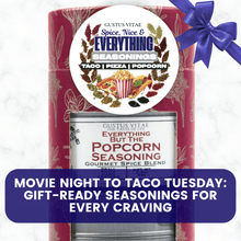 Load image into Gallery viewer, Spice, Nice &amp; Everything Seasonings: Taco, Pizza, Popcorn | Gift Pack Set of 3 Collections &amp; Gift Sets Gustus Vitae