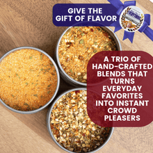 Load image into Gallery viewer, Spice, Nice &amp; Everything Seasonings: Taco, Pizza, Popcorn | Gift Pack Set of 3 Collections &amp; Gift Sets Gustus Vitae