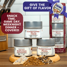 Load image into Gallery viewer, Spice, Nice &amp; Everything Seasonings: Taco, Pizza, Popcorn | Gift Pack Set of 3 Collections &amp; Gift Sets Gustus Vitae