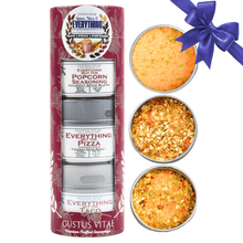 Load image into Gallery viewer, Spice, Nice &amp; Everything Seasonings: Taco, Pizza, Popcorn | Gift Pack Set of 3 Collections &amp; Gift Sets Gustus Vitae