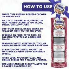 Load image into Gallery viewer, Spice, Nice &amp; Everything Seasonings: Taco, Pizza, Popcorn | Gift Pack Set of 3 Collections &amp; Gift Sets Gustus Vitae