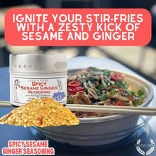 Load image into Gallery viewer, Spicy Sesame Ginger Seasoning Gourmet Seasonings Gustus Vitae