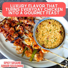 Load image into Gallery viewer, Spicy Sesame Ginger Seasoning Gourmet Seasonings Gustus Vitae