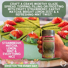 Load image into Gallery viewer, Strawberry Lemon Matcha Sugar | Sweet Delights Gourmet Sugar, Matcha &amp; Spice Gustus Vitae