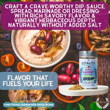 Load image into Gallery viewer, Super Savory Salt-Free Superfood Seasoning | All Purpose Vitality Blend Gustus Vitae