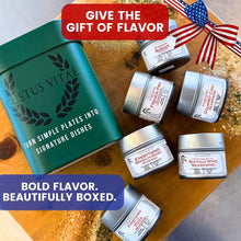 Load image into Gallery viewer, Taste of America- Classic USA Flavor Favorites | Gift Packaged Sea Salts Collection | Set of 6 Collections &amp; Gift Sets Gustus Vitae