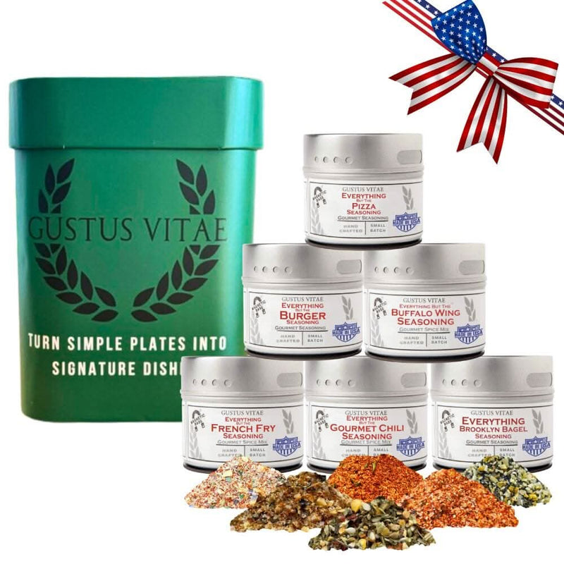 Taste of America: Classic USA Flavor Favorites | Gift Packaged Seasoning Collection | Set of 6