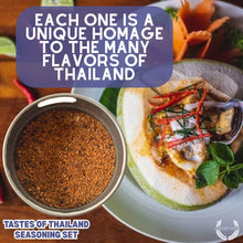 Load image into Gallery viewer, Thai Seasoning Gift Set - Tastes of Thailand - Artisanal Spice Blends Six Pack Collections &amp; Gift Sets Gustus Vitae