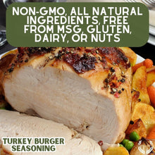 Load image into Gallery viewer, Turkey Burger Seasoning Gourmet Seasonings Gustus Vitae