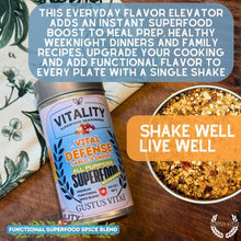 Load image into Gallery viewer, Vital Defense Garlic &amp; Onion Superfood Seasoning | All Purpose Vitality Blend Gustus Vitae