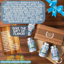 Load image into Gallery viewer, Vitality Superfood Spices Gift Set of 4 | Wellness Blends Collections &amp; Gift Sets Gustus Vitae