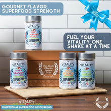 Load image into Gallery viewer, Vitality Superfood Spices Gift Set of 4 | Wellness Blends Collections &amp; Gift Sets Gustus Vitae