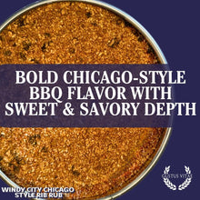 Load image into Gallery viewer, Windy City Chicago Style Rib Rub Seasoning | Bougie BBQ Rub Gustus Vitae