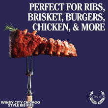 Load image into Gallery viewer, Windy City Chicago Style Rib Rub Seasoning | Bougie BBQ Rub Gustus Vitae