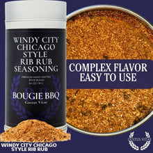 Load image into Gallery viewer, Windy City Chicago Style Rib Rub Seasoning | Bougie BBQ Rub Gustus Vitae