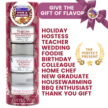 Load image into Gallery viewer, Wine &amp; Cheese House Reserve Seasonings | Gift Pack Set of 3 Collections &amp; Gift Sets Gustus Vitae