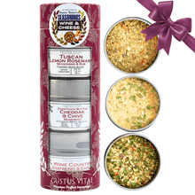 Load image into Gallery viewer, Wine &amp; Cheese House Reserve Seasonings | Gift Pack Set of 3 Collections &amp; Gift Sets Gustus Vitae