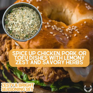 Zesty & Bright Seasoning Set Collections & Gift Sets Gustus Vitae