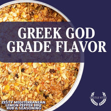 Load image into Gallery viewer, Zesty Mediterranean Lemon Pepper BBQ Rub &amp; Seasoning Bougie BBQ Gustus Vitae