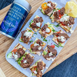 Zesty Mediterranean Lemon Pepper BBQ Rub & Seasoning Bougie BBQ Gustus Vitae