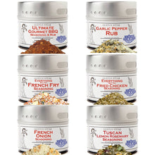 Load image into Gallery viewer, Air Fryer Kitchen Hero Seasoning Set - Artisanal Spice Blends Six Pack Collections &amp; Gift Sets Gustus Vitae
