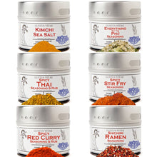 Load image into Gallery viewer, Asian Seasonings Gift Set - Tastes of Asia - Artisanal Spice Blends Six Pack Collections &amp; Gift Sets Gustus Vitae