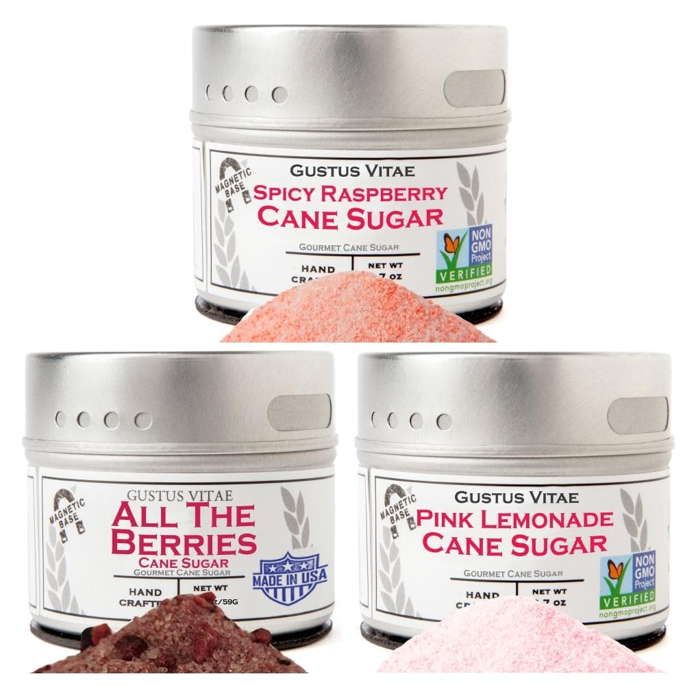 Beauty Fruit Cane Sugars - 3 Pack Artisan Infused Cane Sugars Collection Collections & Gift Sets Gustus Vitae