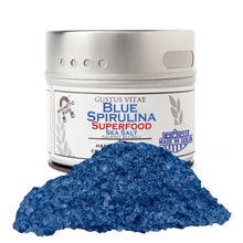 Load image into Gallery viewer, Blue Spirulina Superfood Sea Salt Gourmet Salts Gustus Vitae