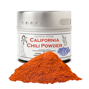 California Chili Powder Gourmet Seasonings Gustus Vitae