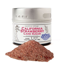 Load image into Gallery viewer, California Strawberry Cane Sugar Gourmet Cane Sugar Gustus Vitae