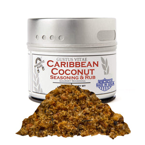 Caribbean Coconut Seasoning Rub Gourmet Seasonings Gustus Vitae