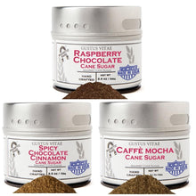 Load image into Gallery viewer, Chocolate Lovers Cane Sugar Collection - 3 Tins Collections &amp; Gift Sets Gustus Vitae