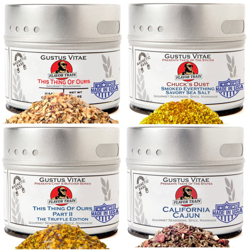 Chuck's Flavor Train Collection | Set of 4 Gustus Vitae
