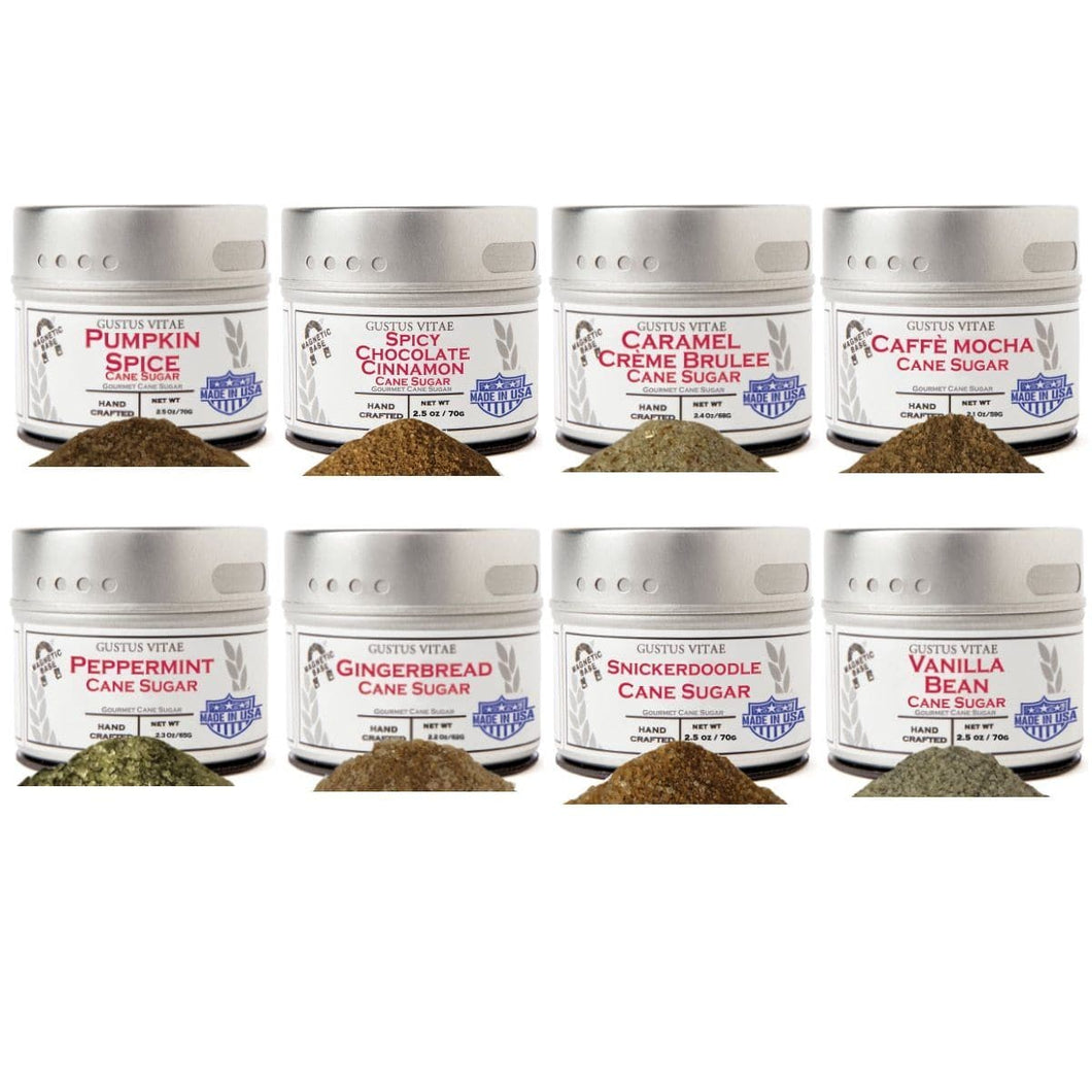 Coffee House Classics - 8 Gourmet Cane Sugars Collections & Gift Sets Gustus Vitae