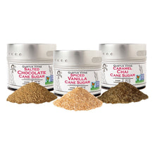 Load image into Gallery viewer, Coffee&#39;s BFF - 3 Artisan Infused Cane Sugars Collections &amp; Gift Sets Gustus Vitae