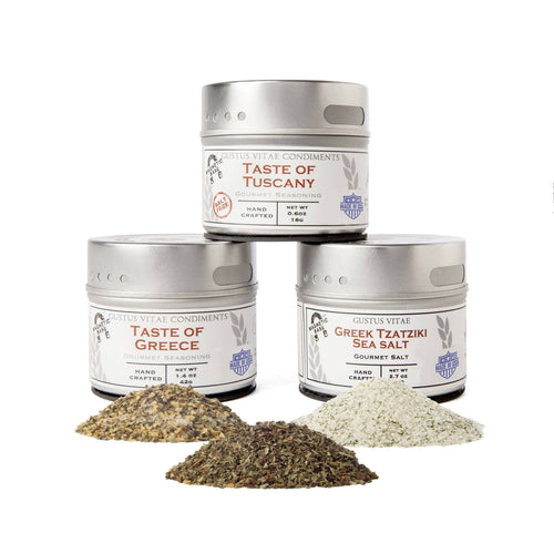 European Vacation Seasonings Collection - 3 Tins Collections & Gift Sets Gustus Vitae