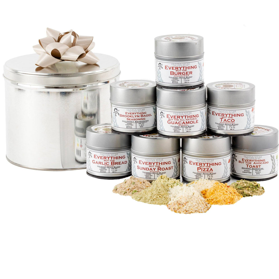 Everything But The...Everything Gift Set | 8 Gourmet Seasonings In A Handsome Gift Tin Collections & Gift Sets Gustus Vitae