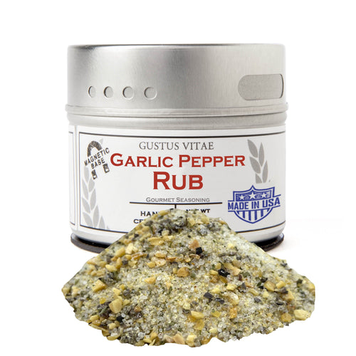 Garlic Pepper Rub Gourmet Seasonings Gustus Vitae