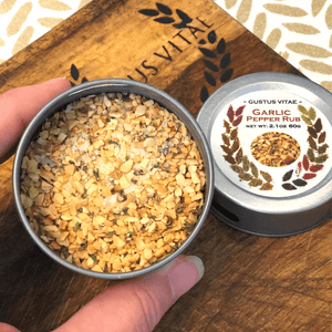 Garlic Pepper Rub Gourmet Seasonings Gustus Vitae