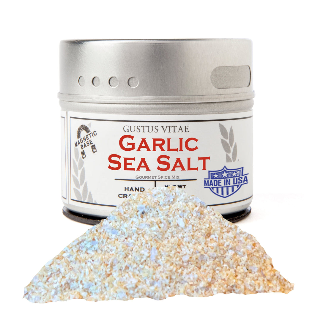 Garlic Salt | Sea Salt Seasoning Gourmet Seasonings Gustus Vitae