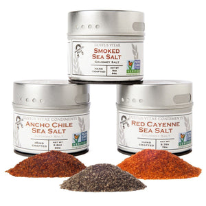 Gourmet Grilling Salts Collection - 3 Tins Collections & Gift Sets Gustus Vitae