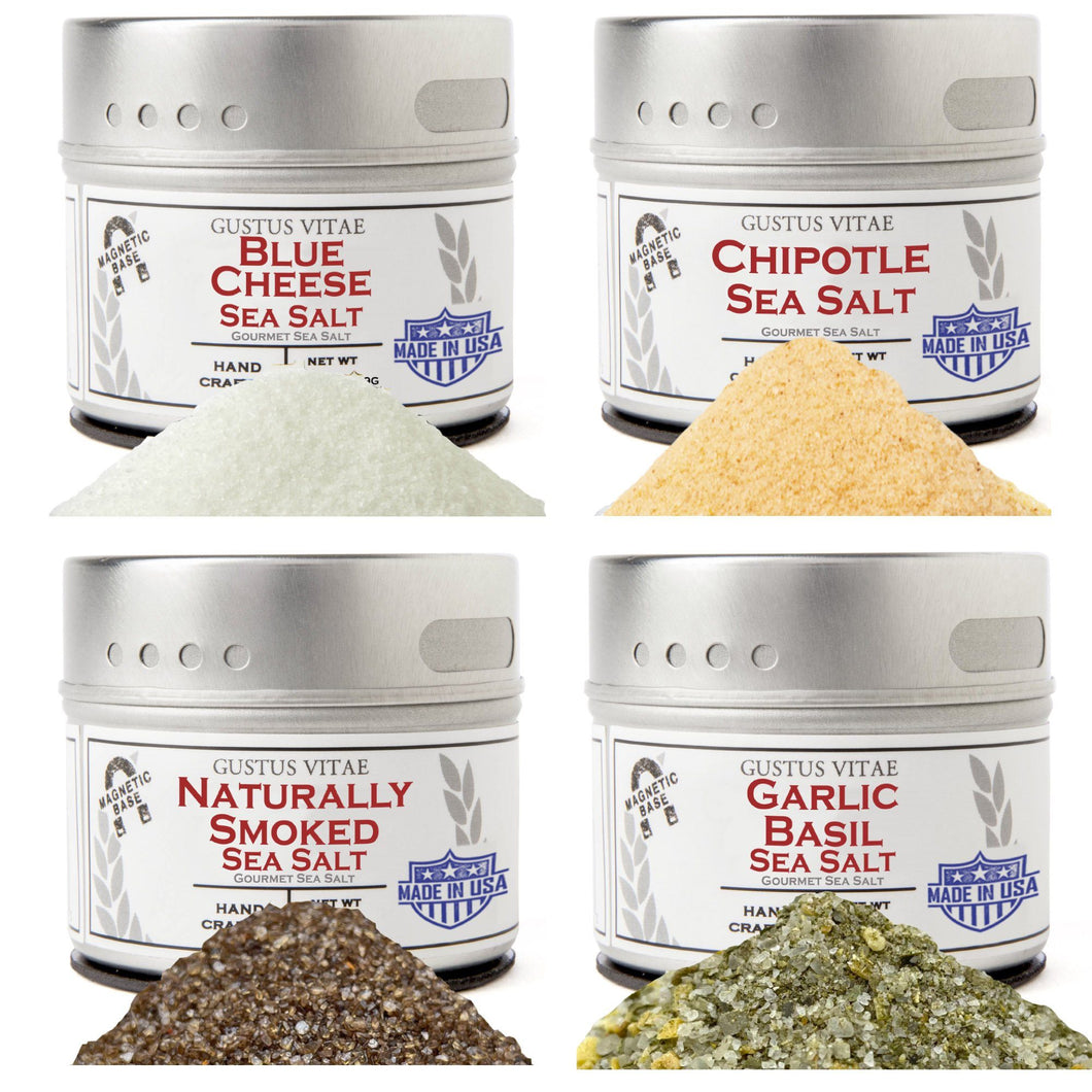 Greatest Hits- Essential Summer Sea Salts | Set of 4 Collections & Gift Sets Gustus Vitae