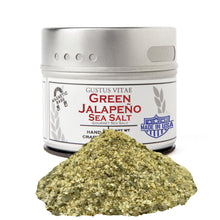 Load image into Gallery viewer, Green Jalapeño Sea Salt Gourmet Salts Gustus Vitae