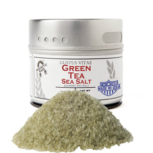 Green Tea Sea Salt Gourmet Salts Gustus Vitae