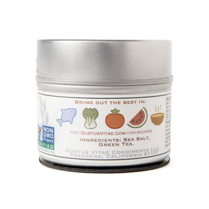 Green Tea Sea Salt Gourmet Salts Gustus Vitae