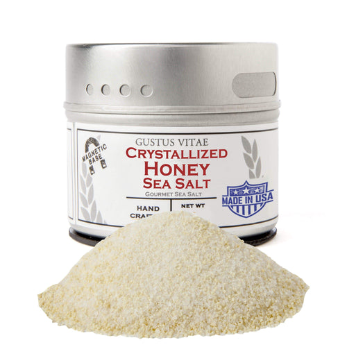 Gustus Vitae's Crystallized Honey Sea Salt Gourmet Salts Gustus Vitae