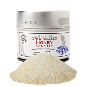 Gustus Vitae's Crystallized Honey Sea Salt Gourmet Salts Gustus Vitae